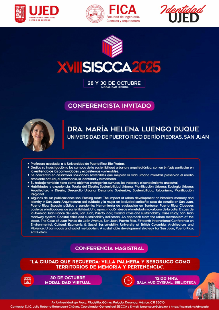 Flyer XVIII SISCCA 2025