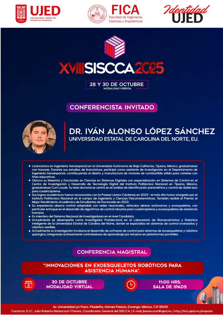 Flyer XVIII SISCCA 2025